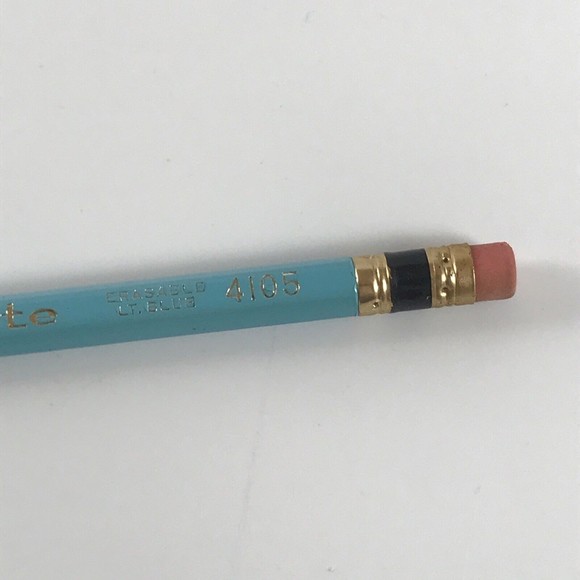 VTG Eberhard Faber Colorbrite Erasable Light Blue 4105 Pencil USA Woodclinched - Picture 3 of 7